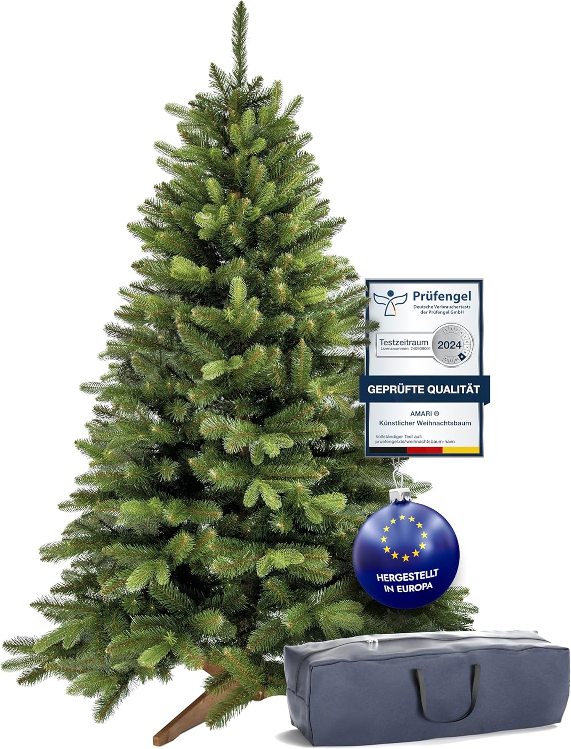 Naturgetreuer Künstlicher Weihnachtsbaum, Grün 180 Cm
