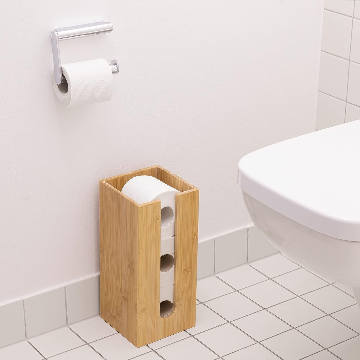 Bambus Toilettenpapierhalter, Beige