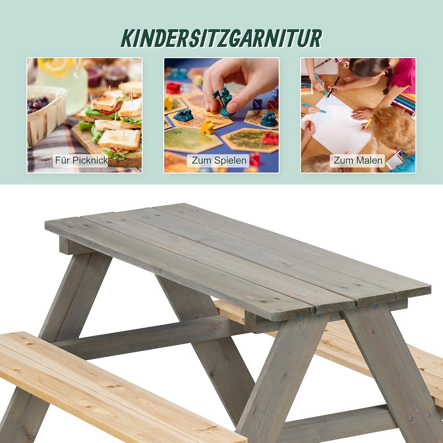 Kindersitzgruppe, Grau
