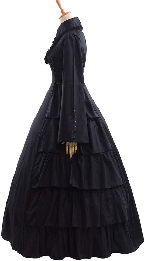 Viktorianisches Gothic-Renaissance-Kleid, XXL