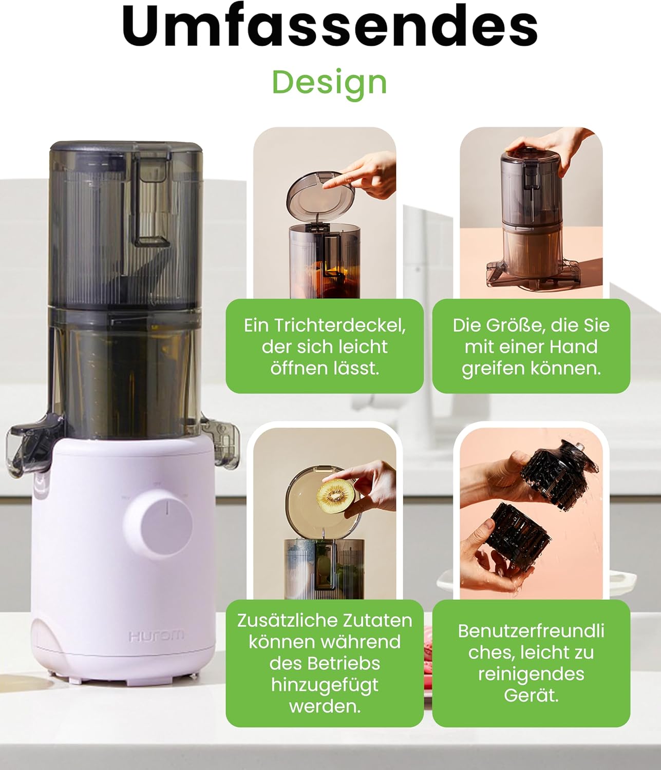 Slow Juicer H310, Lavender