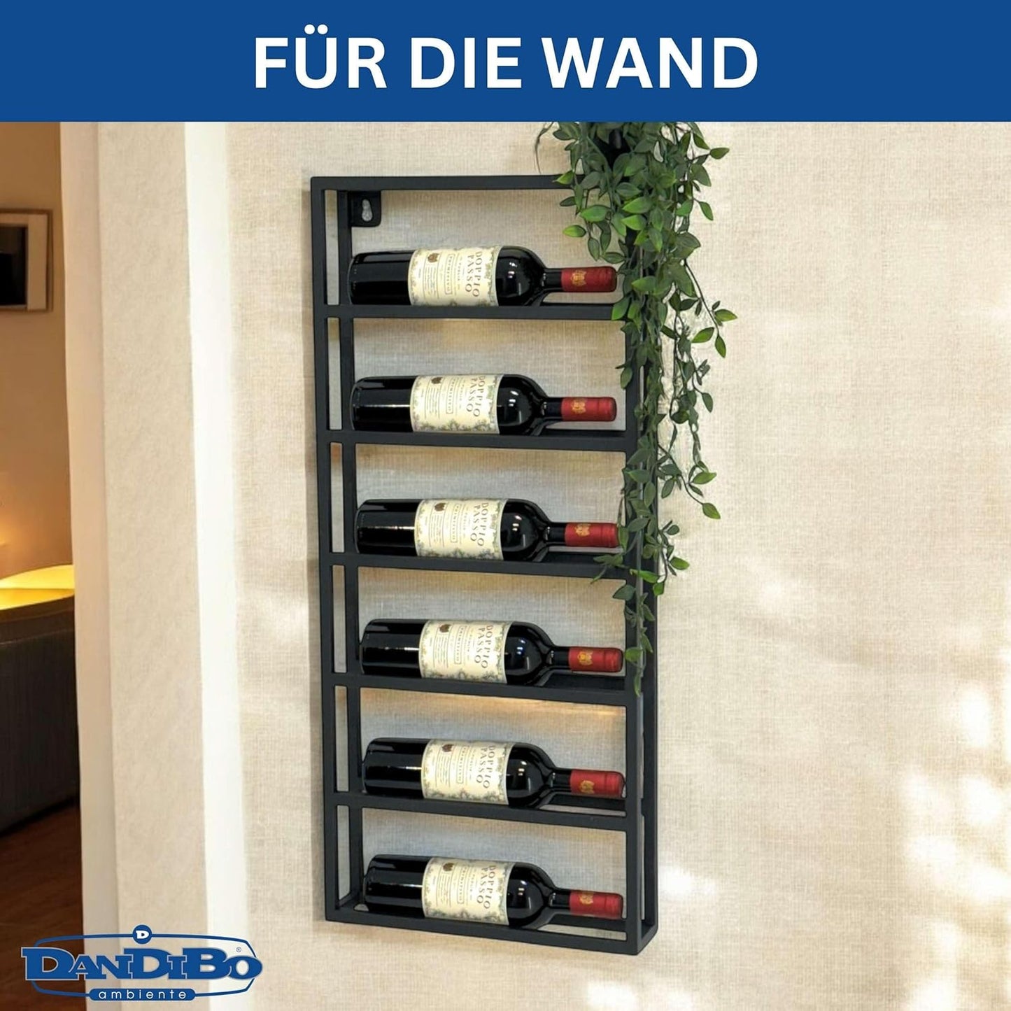 Weinregal für 6 Flaschen
