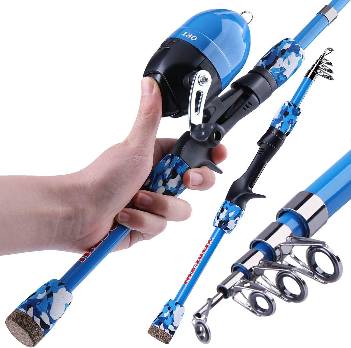 Kinder Teleskop-Angelruten-Set, Blue