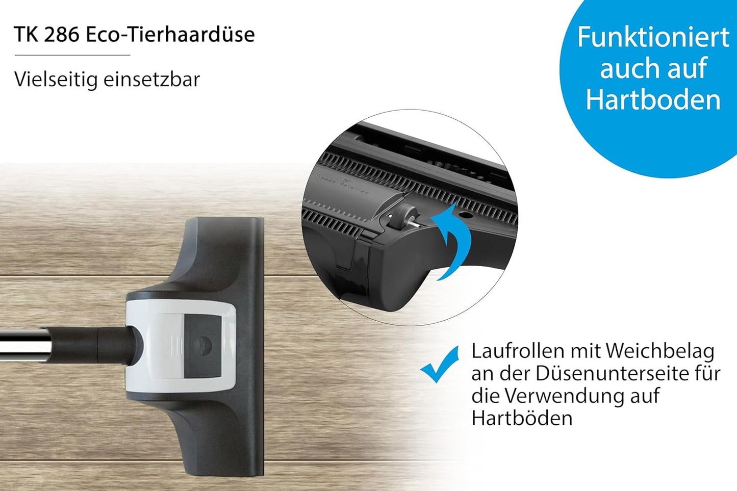 TK 286 Eco-Tierhaar Turbobürste