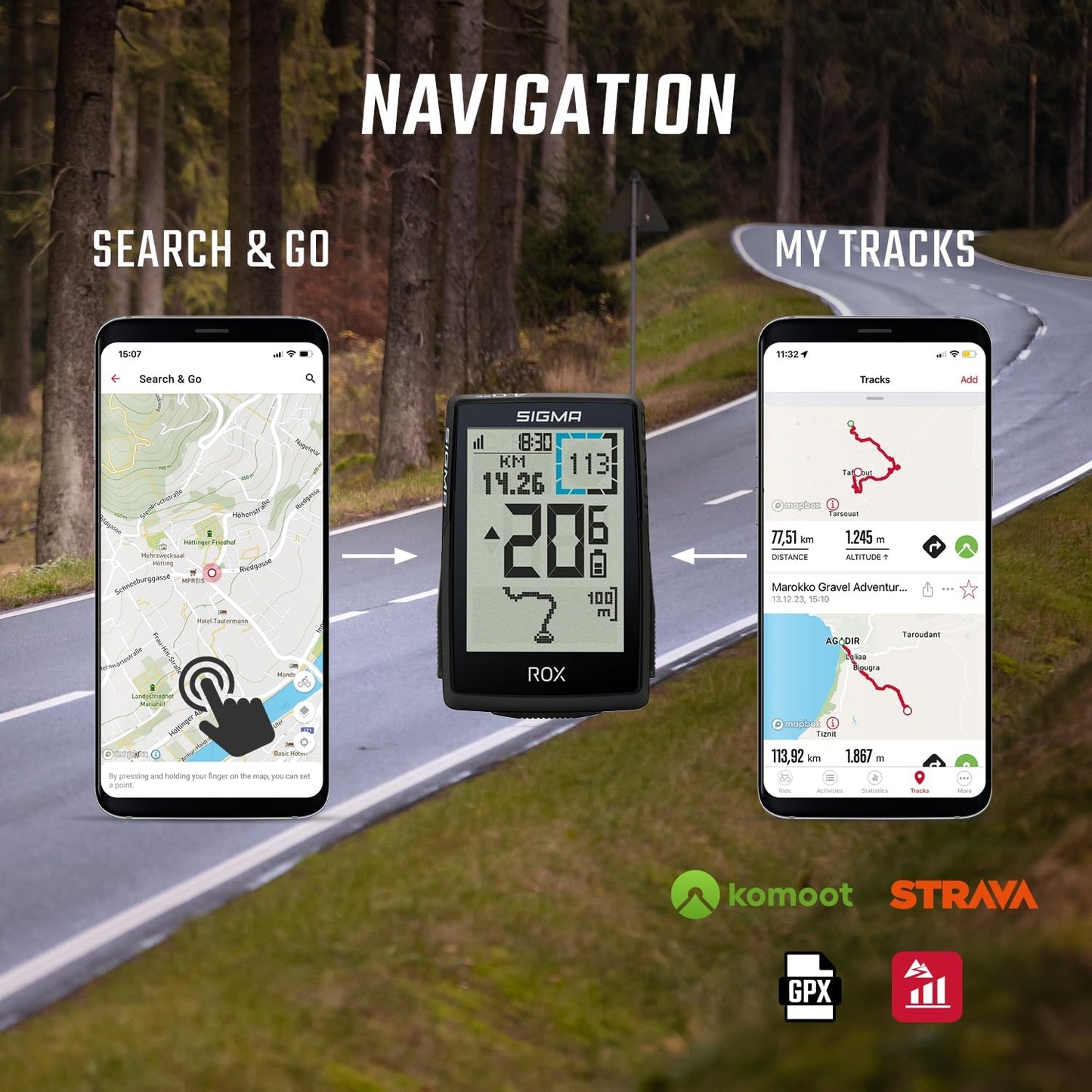 ROX 4.0 SE Fahrradcomputer mit GPS & Navigation inkl. Butler, SE Schwarz