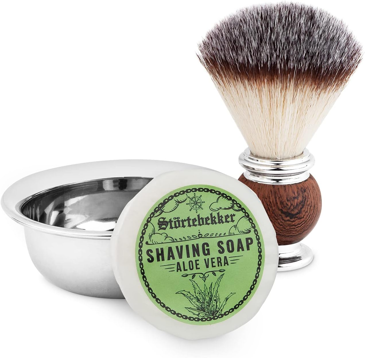 Rasierhobel Set mit Ständer, Aloe Vera