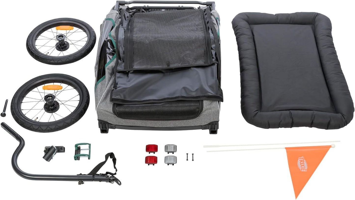 Hundefahrradanhänger bis 45 kg, 53,5 x 72 x 85 cm bis zu 45 kg