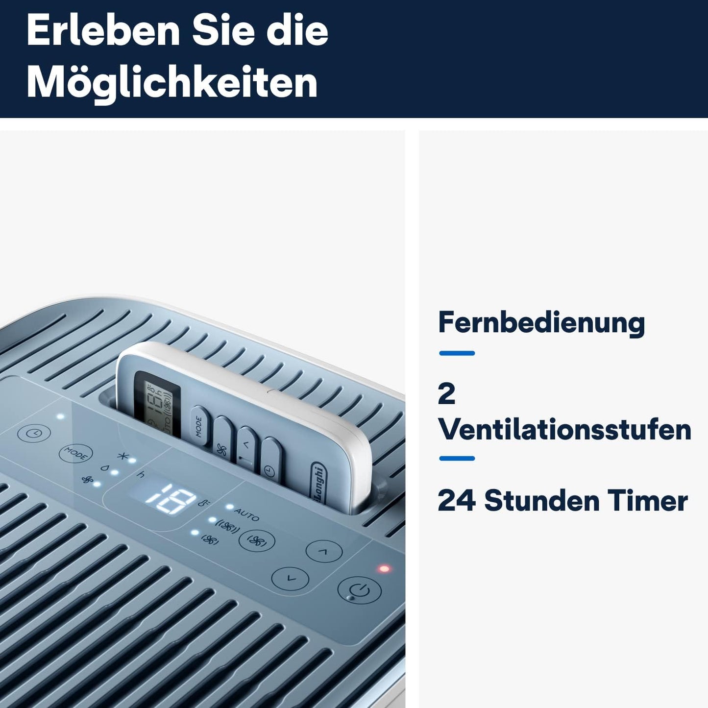 Pinguino Compact Klimagerät ES72 YOUNG, Für Räume bis 60 m³ - EEK A