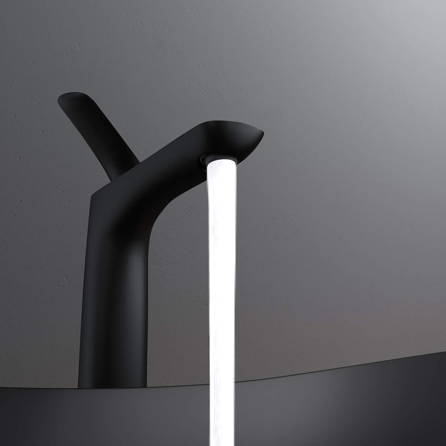 Badarmatur WAM-7201, Schwarz Matt 28 cm