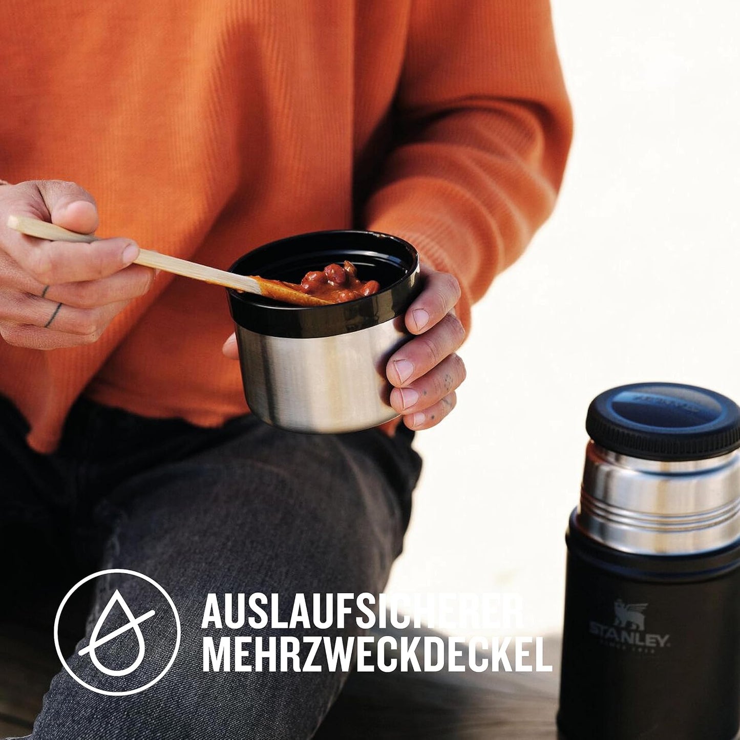 Thermobehälter für Essen, 0.94L / Matte Black