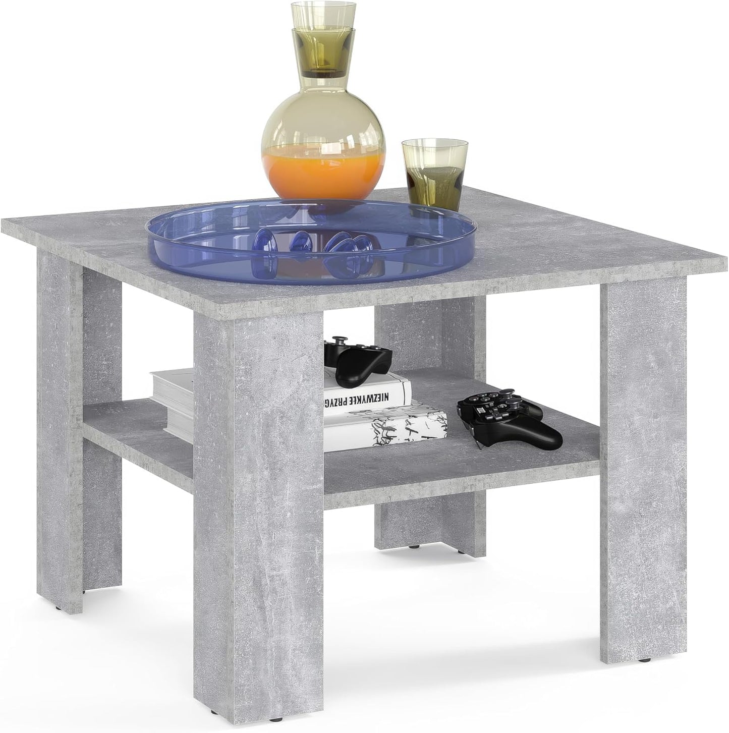 Moderner Beton-Couchtisch (60 x 60 cm), 60 x 60 x 43 cm Beton