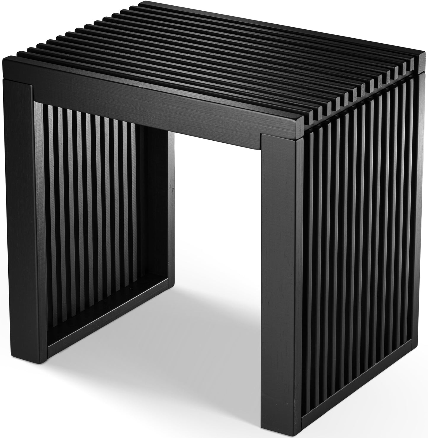 Hocker für Flur und Schlafzimmer, Schwarz Kurz ohne Schuhablage