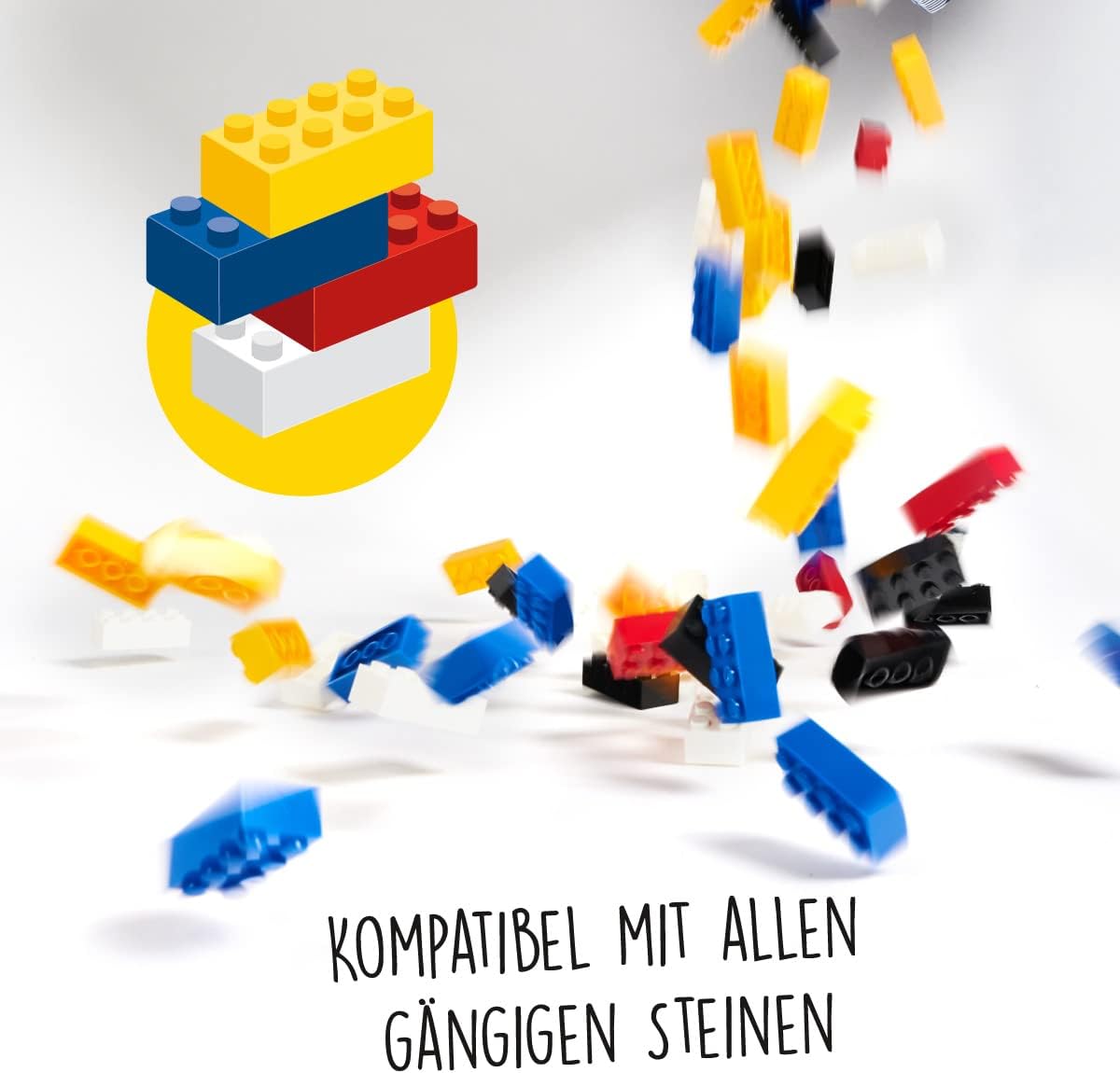 Blox Weisse Bausteine, 500 Stück, Weiß
