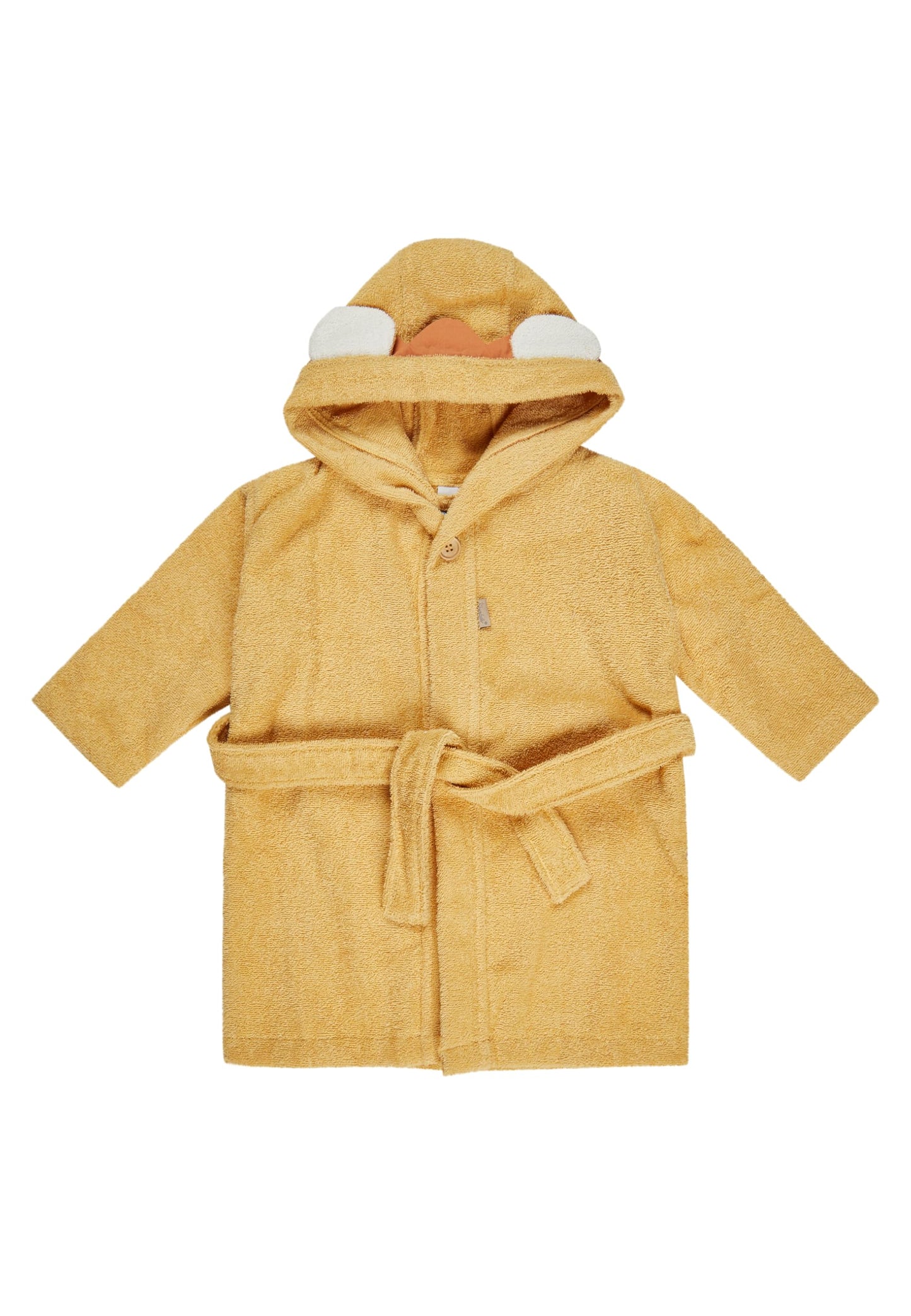 Kinderbademantel mit Löwendesign, 104 ocker