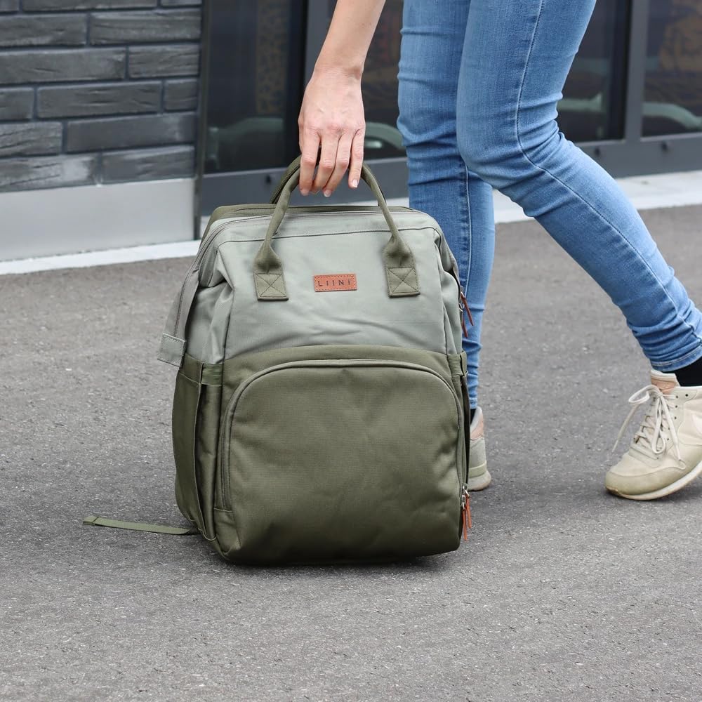 Wickelrucksack mit Zubehör