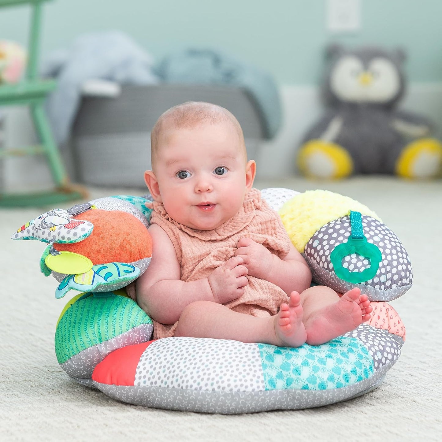 2-in-1 Tummy Time und Stützkissen für Babys, Toucan