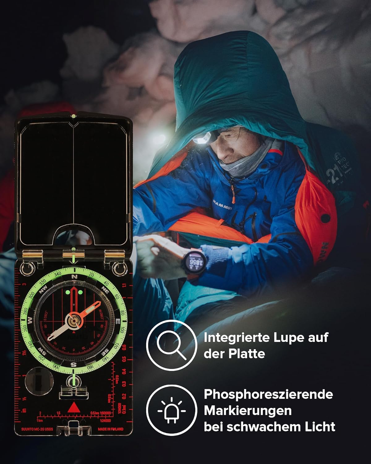 MC-2 G USGS Kompass für präzise Navigation, G USGS