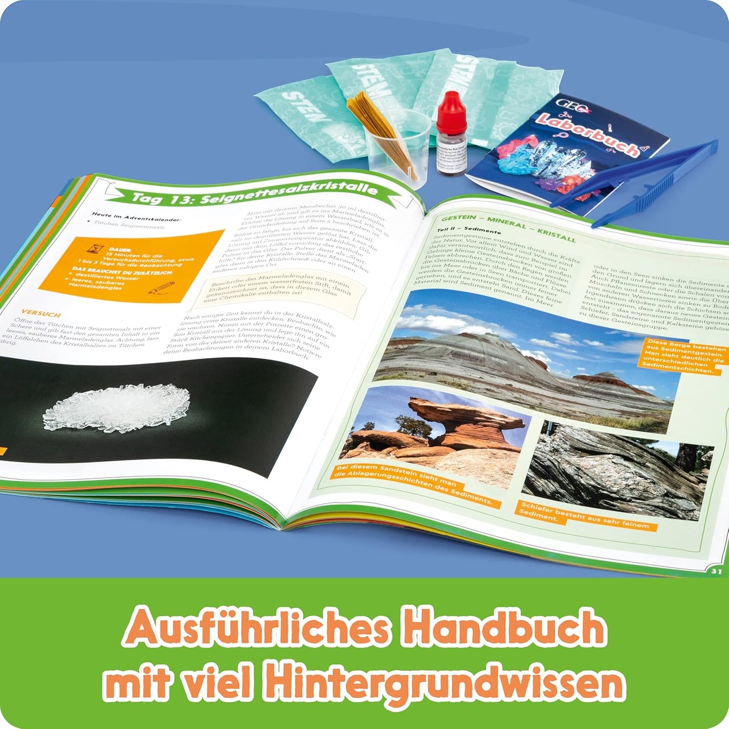 Adventskalender Kristalle züchten und erforschen