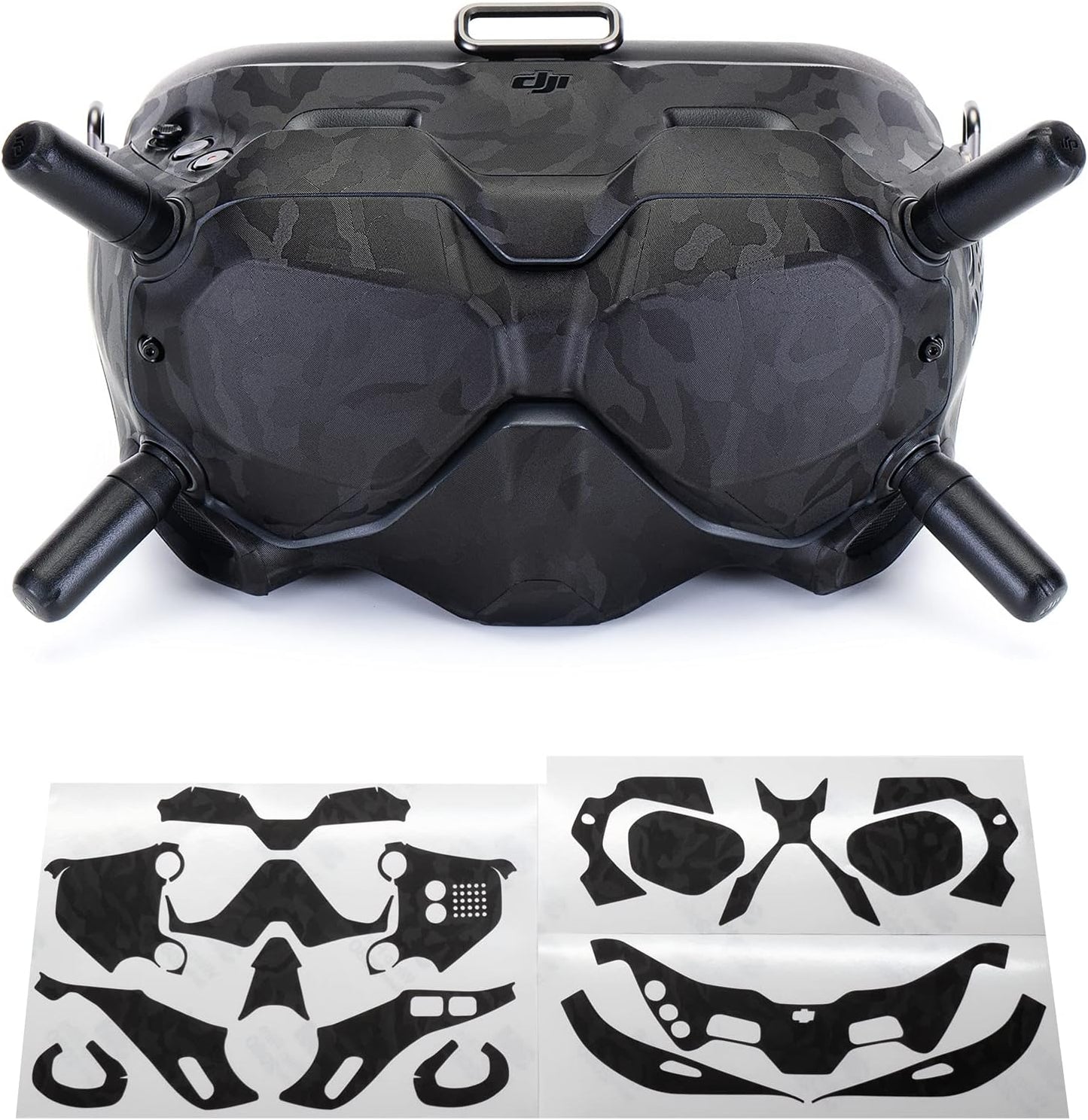 Schutzfolie für DJI FPV Goggles V2, Black Bumpy Camo