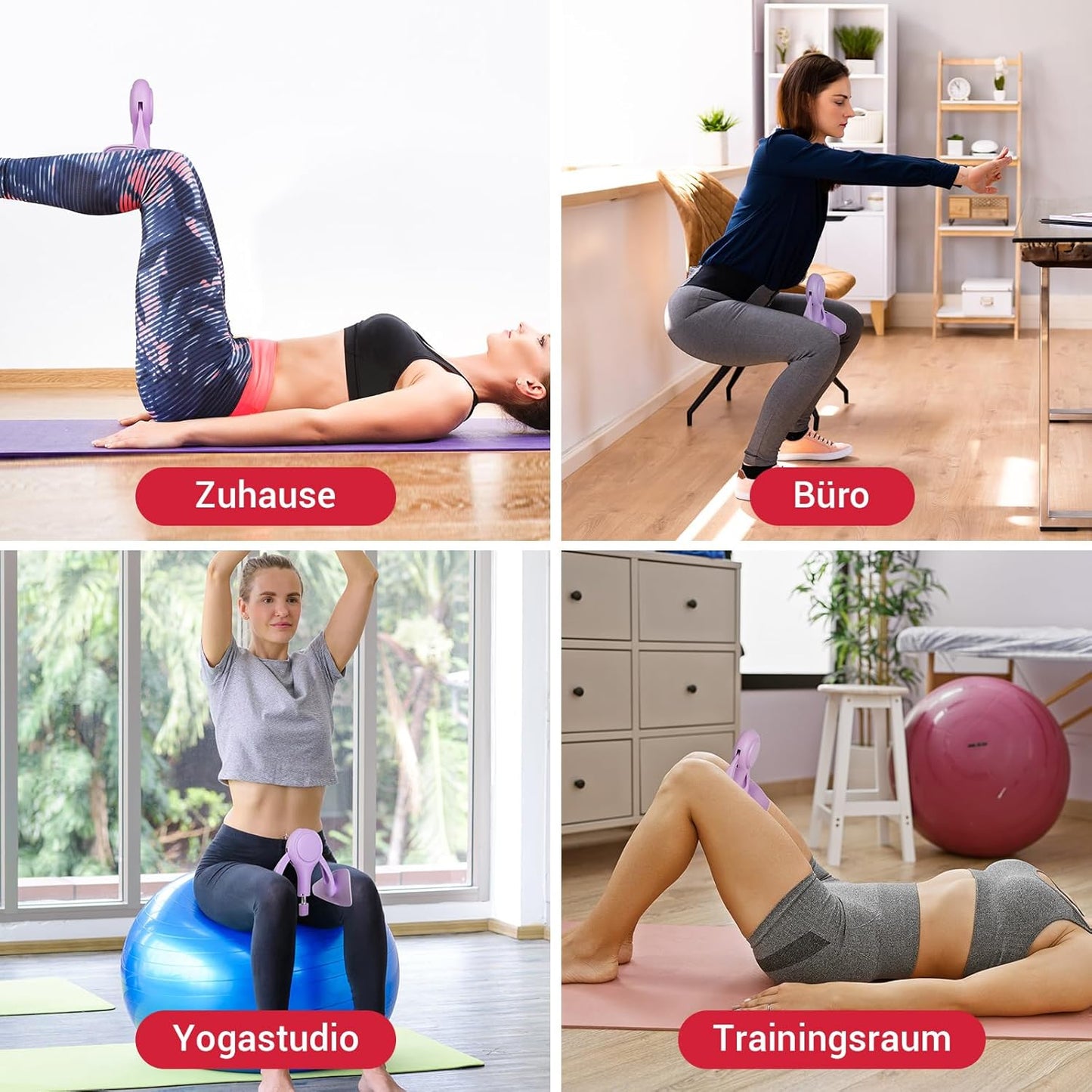 Beckenboden- und Oberschenkeltrainer, Purple