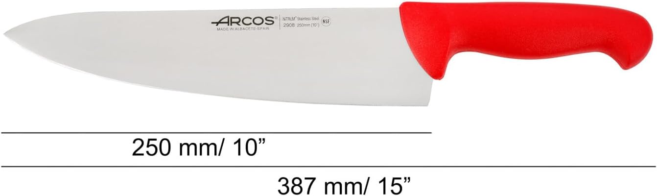 Cheferie Kochmesser Serie 2900, 250 mm Rot