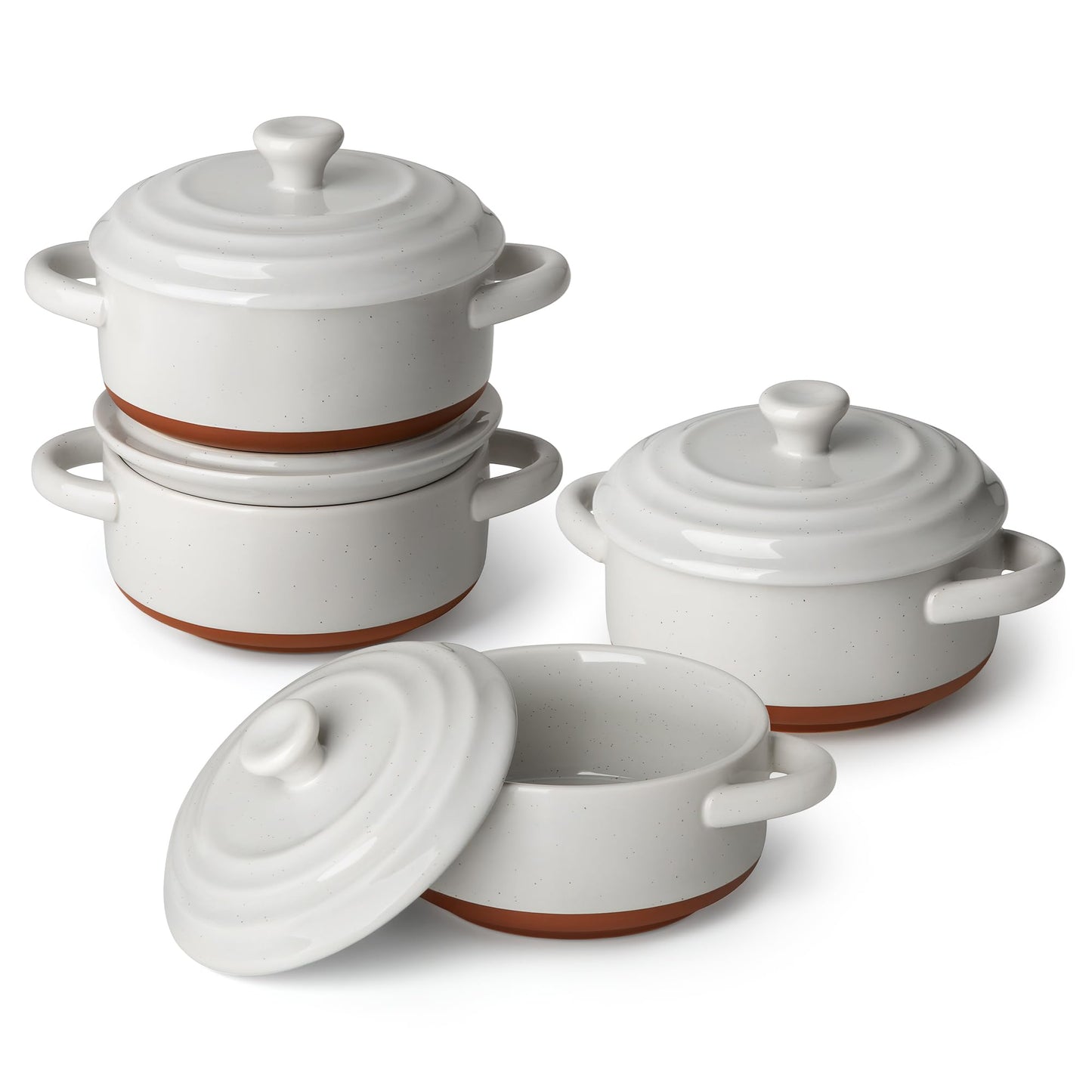 Mini Cocotte Auflaufform-Set, grau