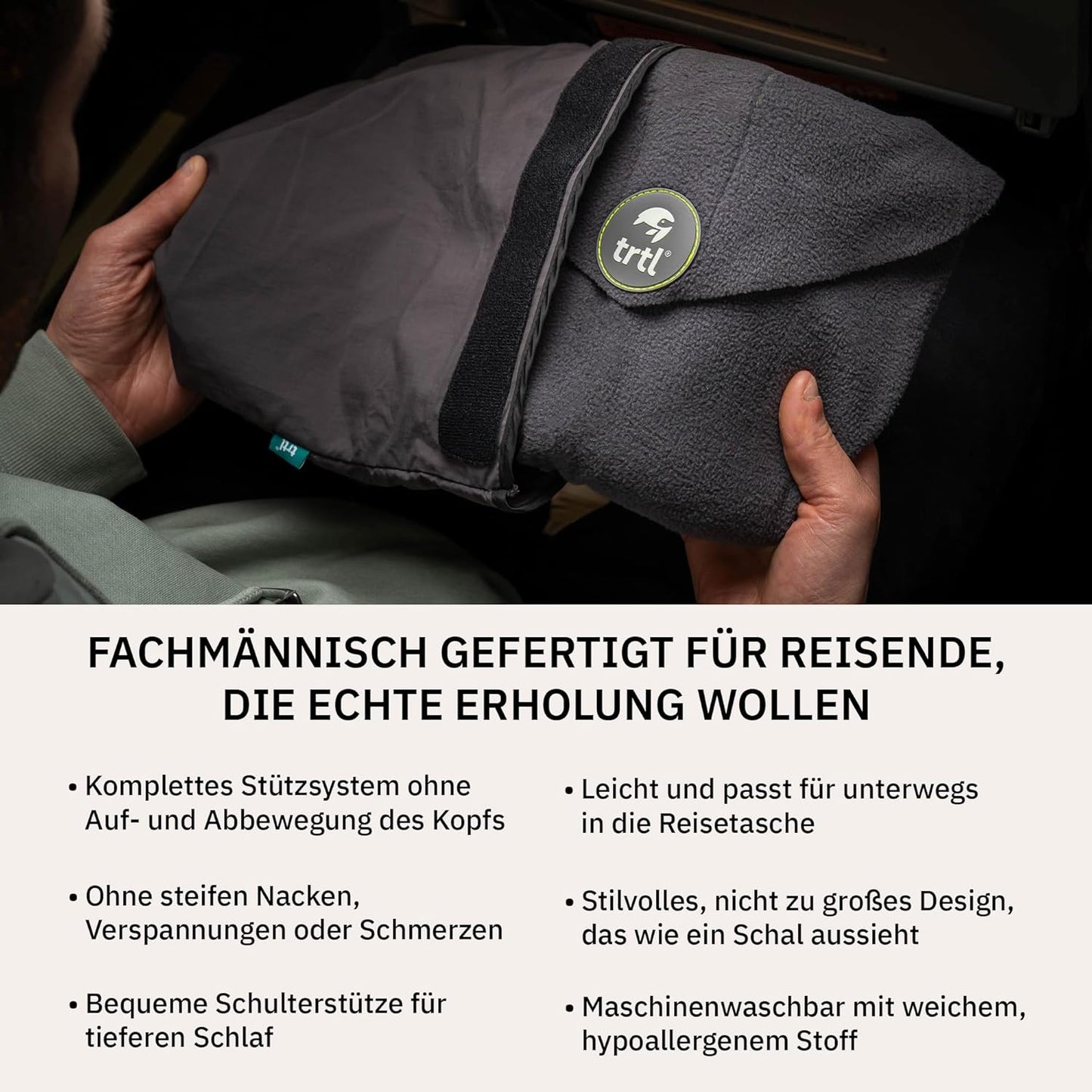 Ergonomisches Reisekissen mit Stützsystem, Adult Rot