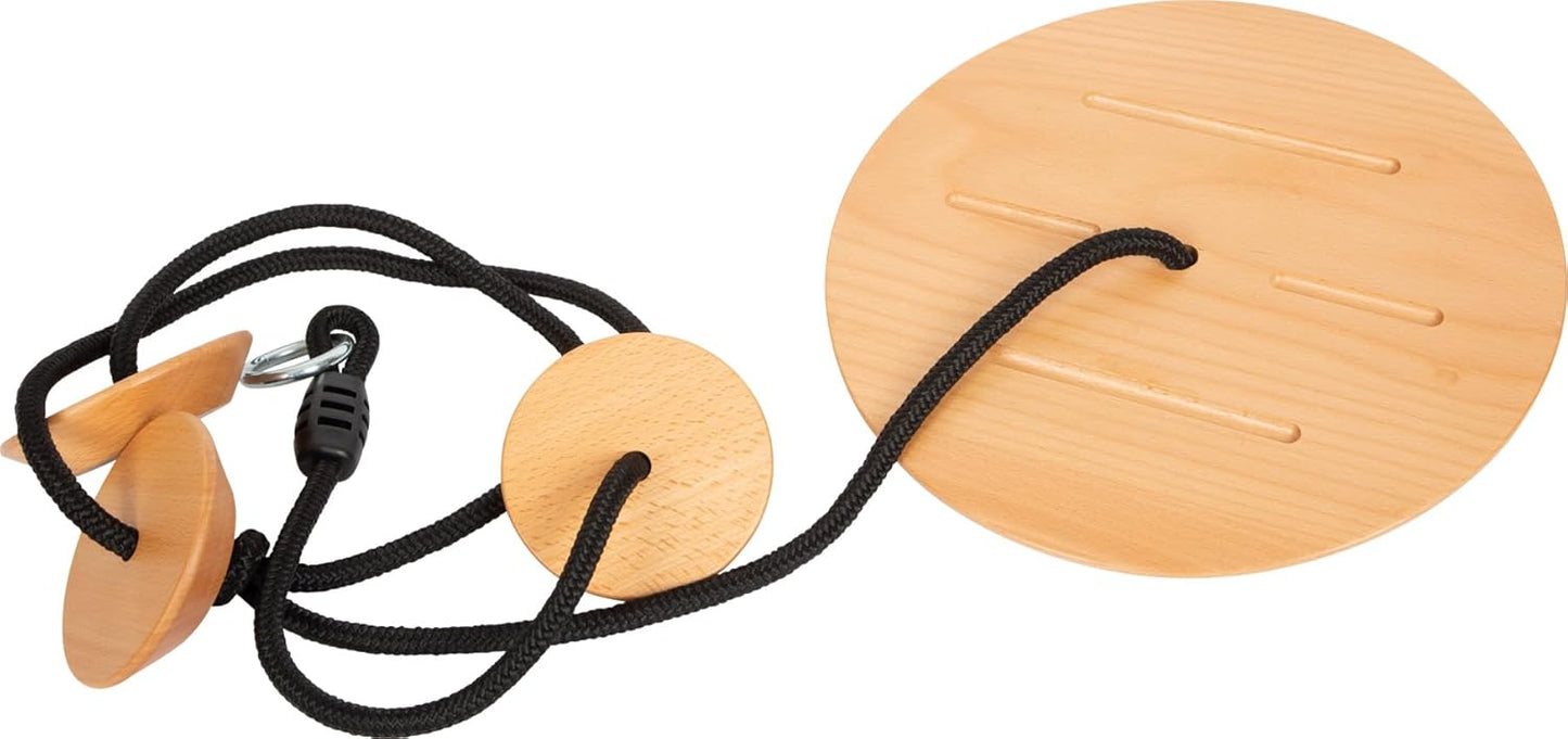 Tellerschaukel mit Kletterseil, Tellerschaukel mit Kletterseil