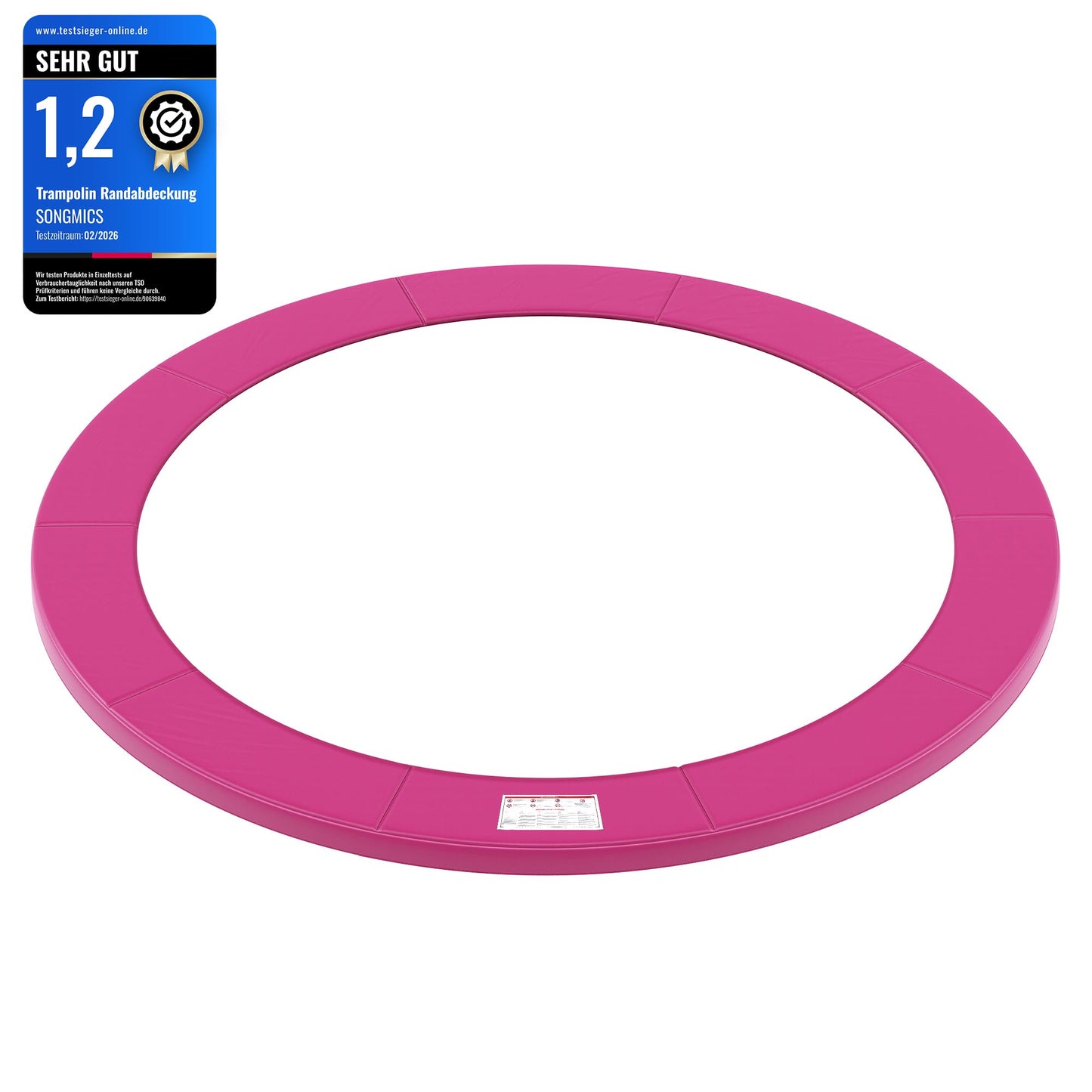 Trampolin-Randabdeckung, 366 cm, 366 cm Pink