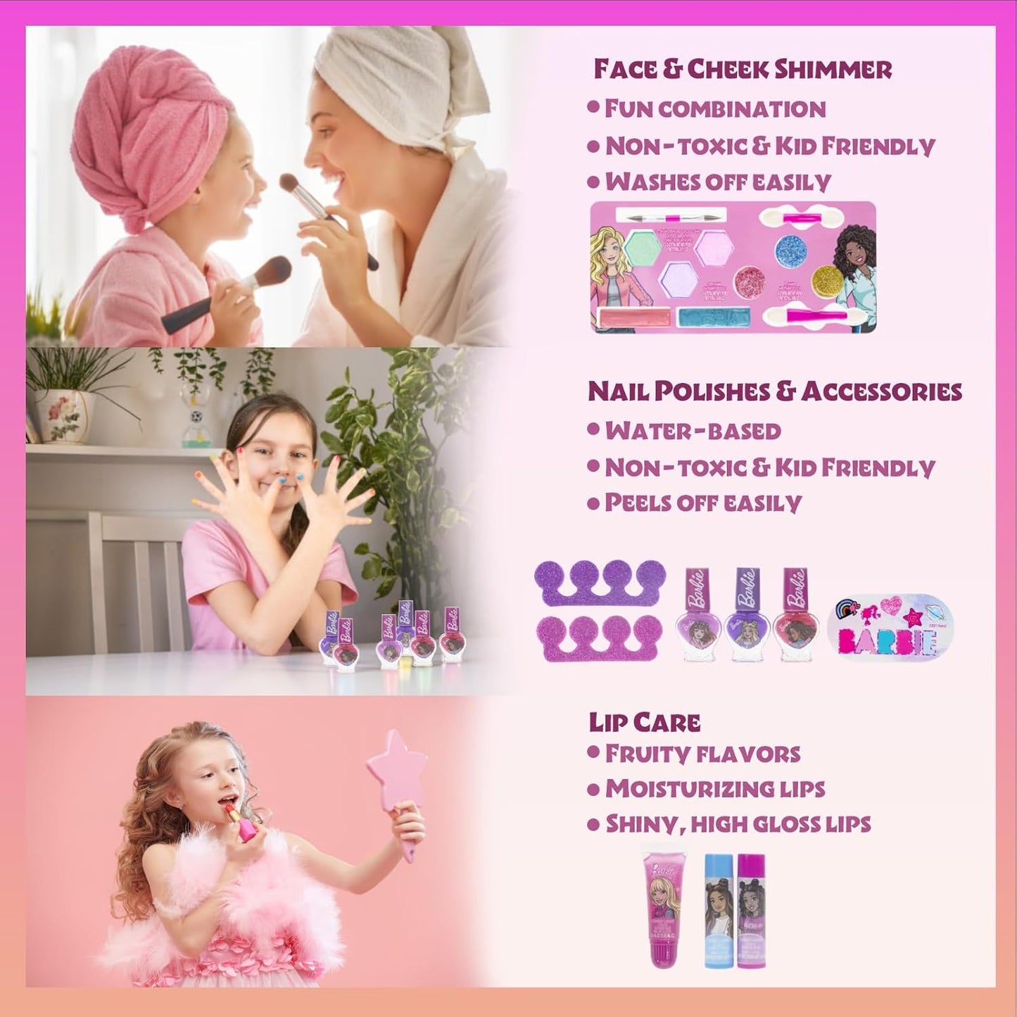 Kinder-Make-up-Set, Rosa