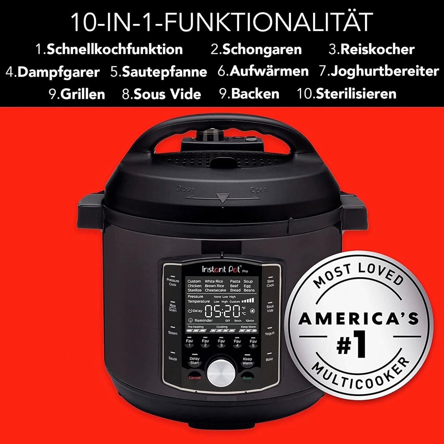10in1 Multikocher Pro, 8 Liter Pro