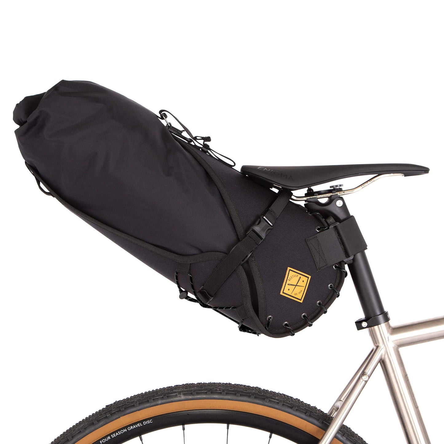 Satteltasche, 41 x 21 x 19 cm, 14 Liter Schwarz