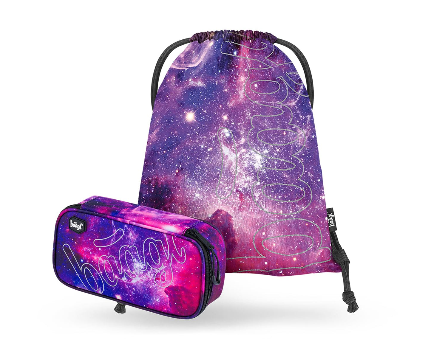 Federmäppchen und Turnbeutel Set, Galaxy