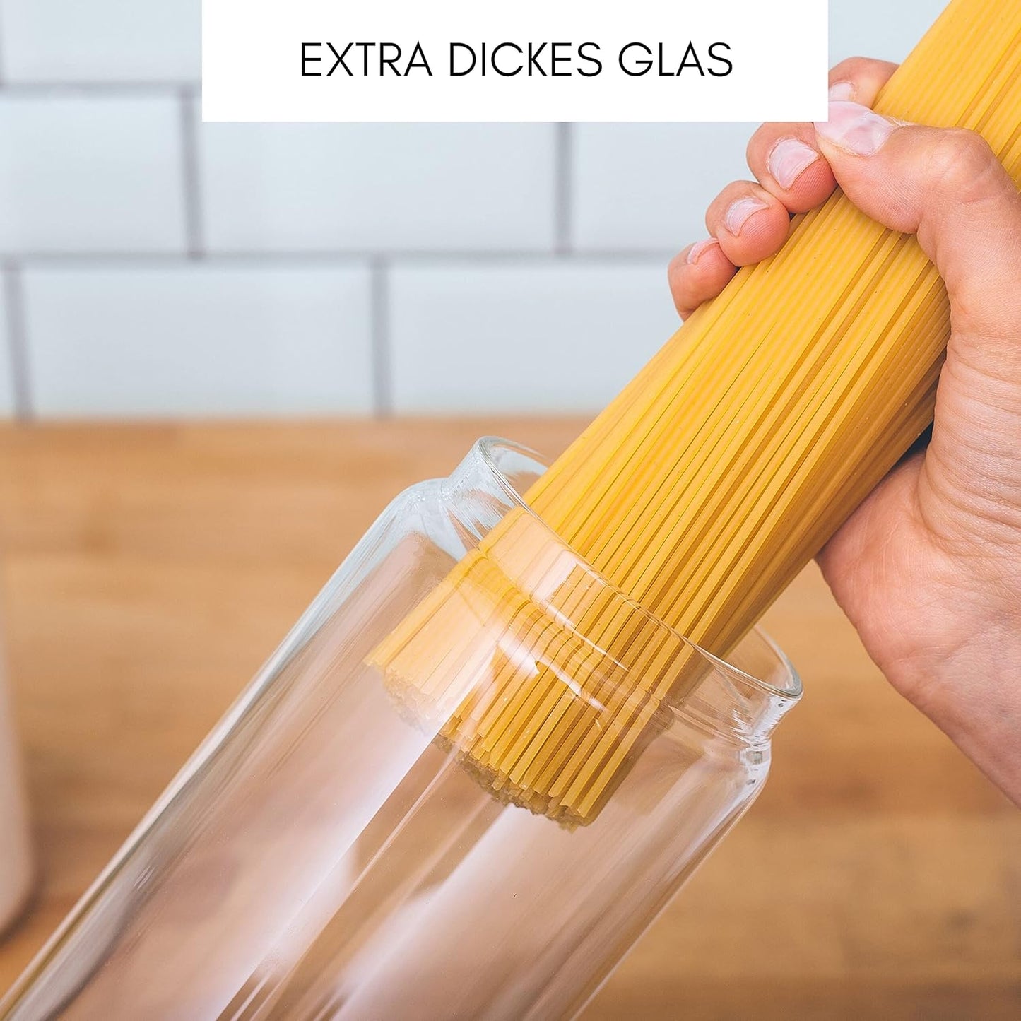 2-teiliges Vorratsgläser-Set für Spaghetti, 2x 1500ml