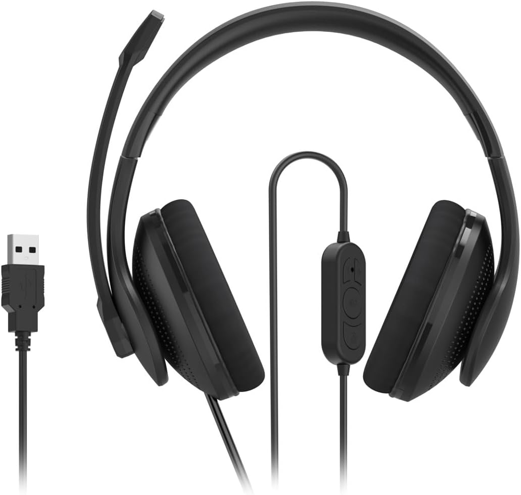 HS-USB300 V2 Headset mit Mikrofon und Lautstärkeregler