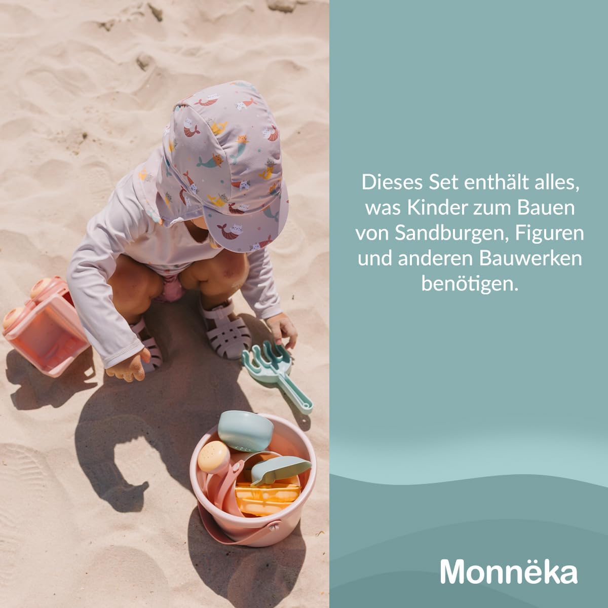 Strandspielzeug-Set, Whale Teal
