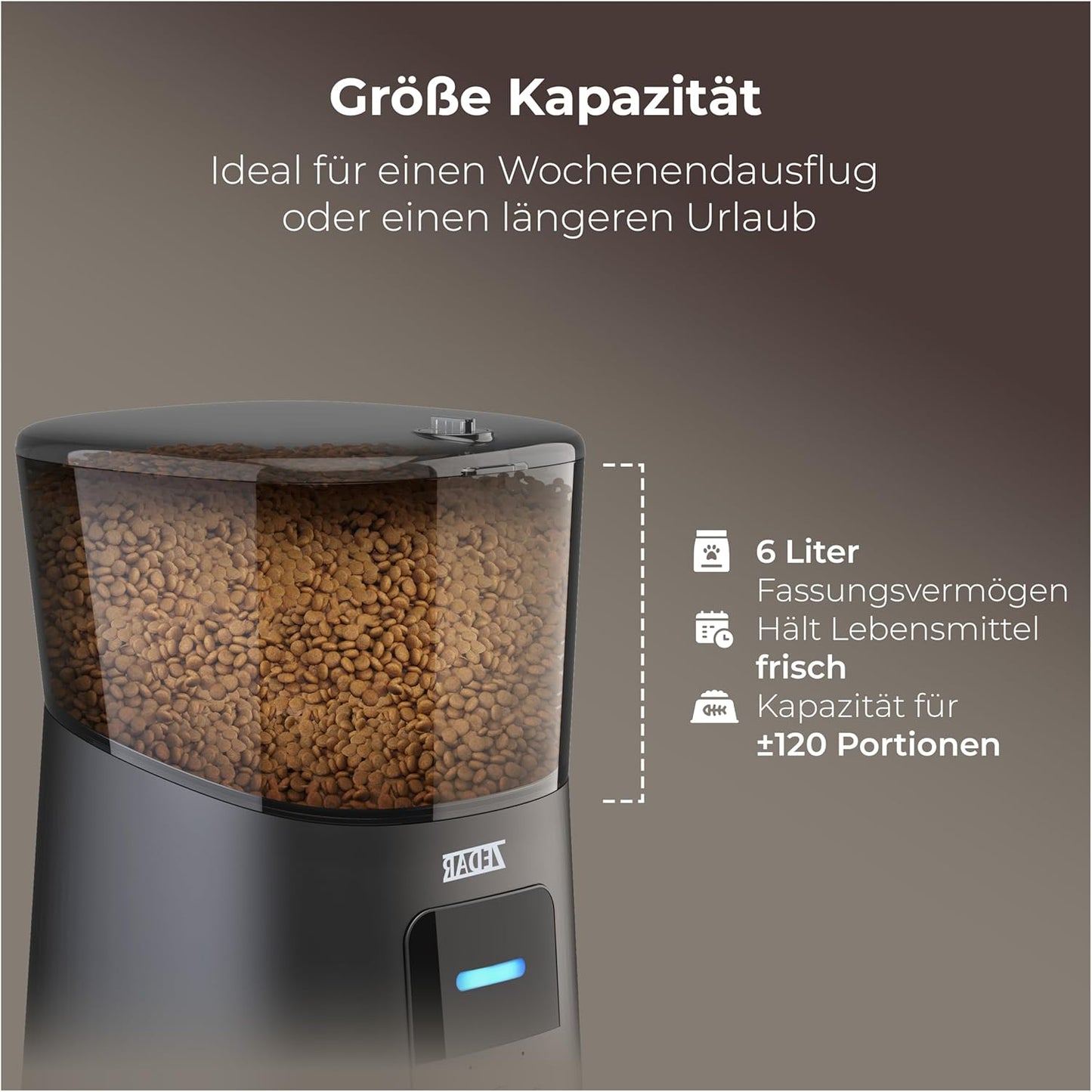 Futterautomat mit App-Steuerung