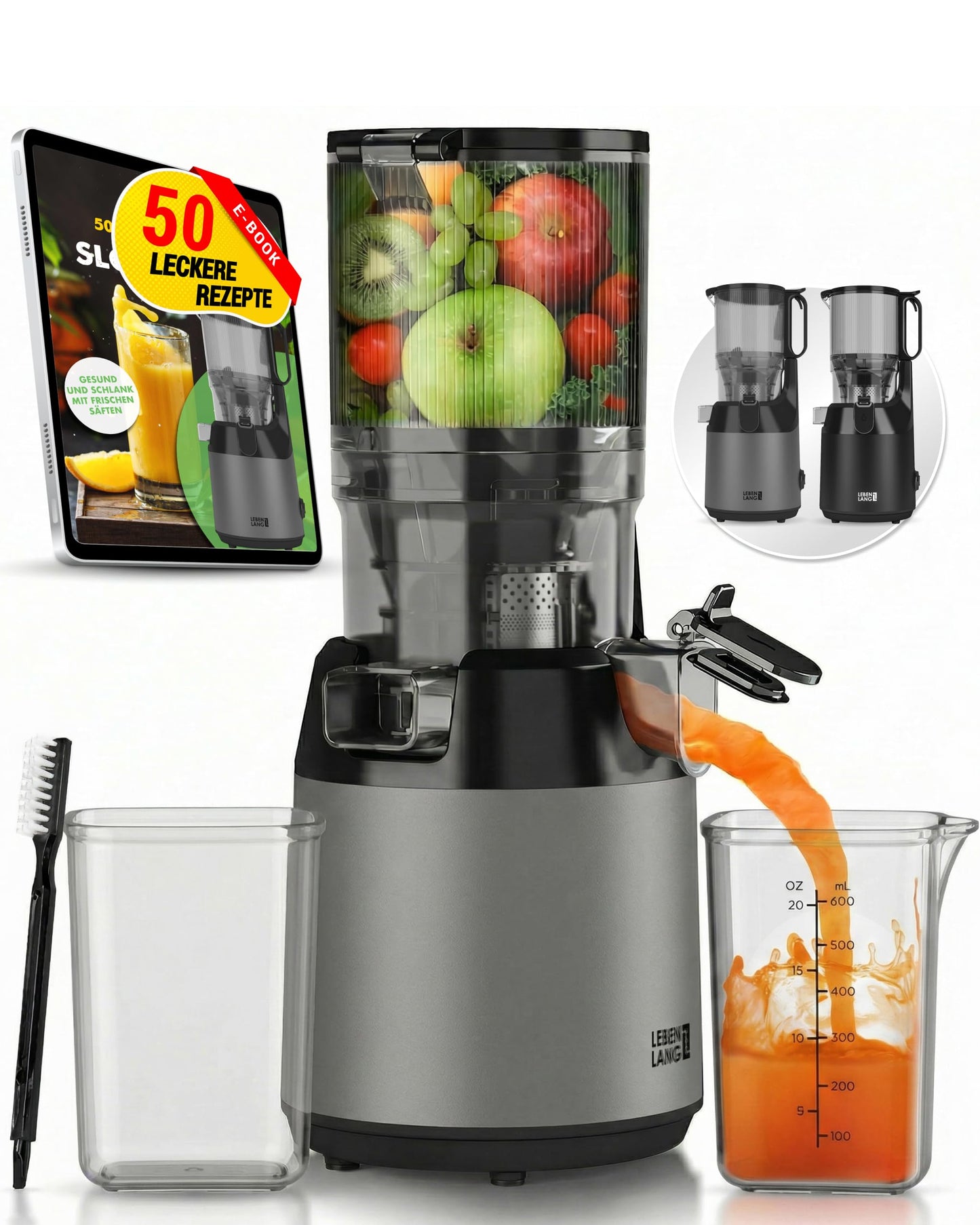 Slow Juicer, Grau