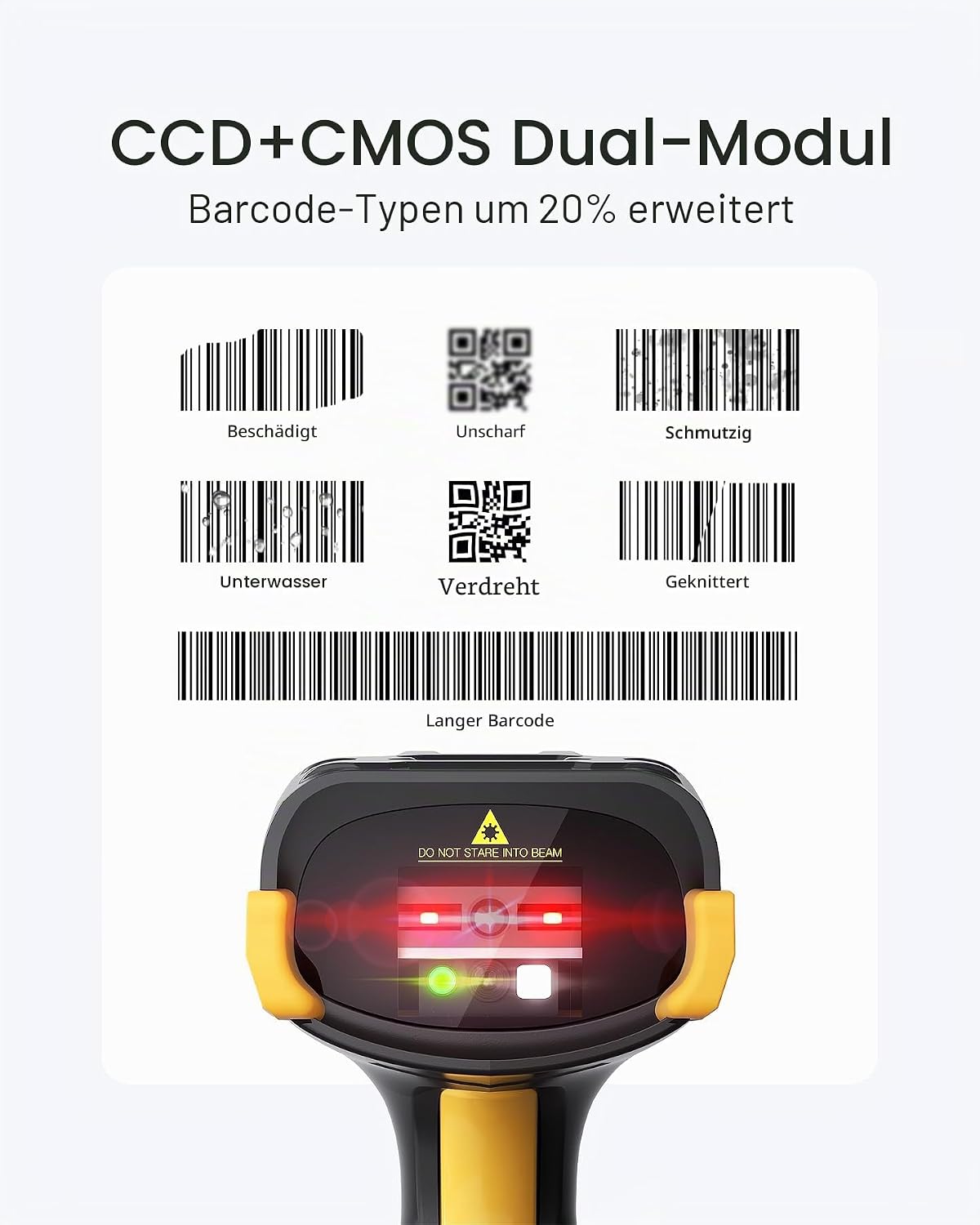 2D-Barcode-Scanner mit Touchscreen und Smart Base, 2D with Base and Screen