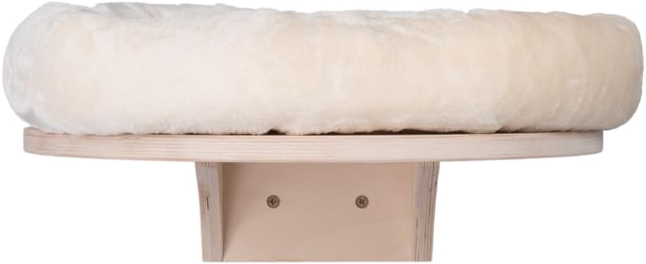 Wandliegebett Dahlia für Katzen, Creme