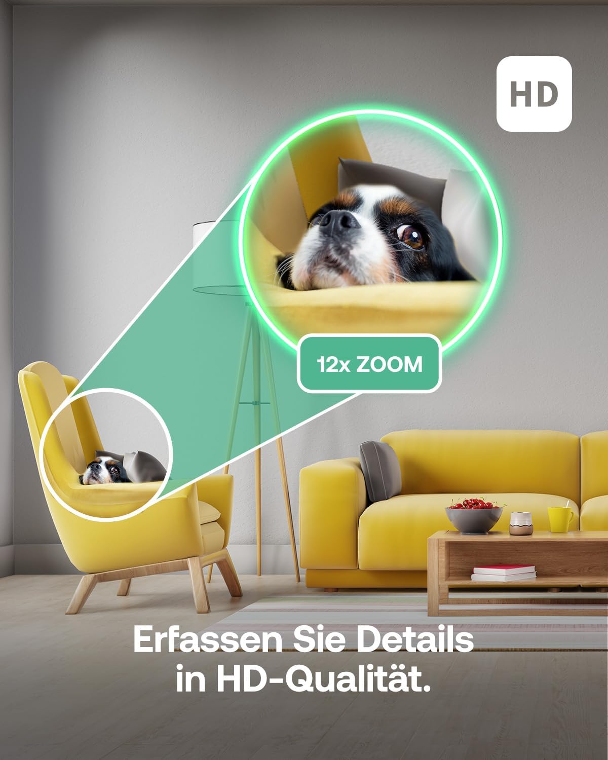 PTZ Überwachungskamera Essential 3 PTZ 2er Set, NEU Essential 3 PTZ Indoor 2 Kameras Weiß