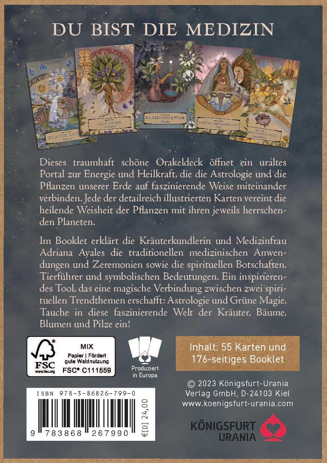 Orakelkarten-Set Herbal Astrology, Gebundenes Buch