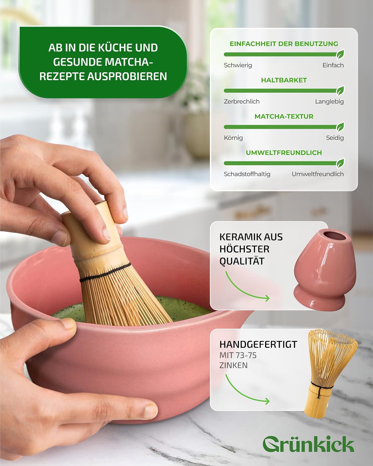 Matcha-Set, Rosa