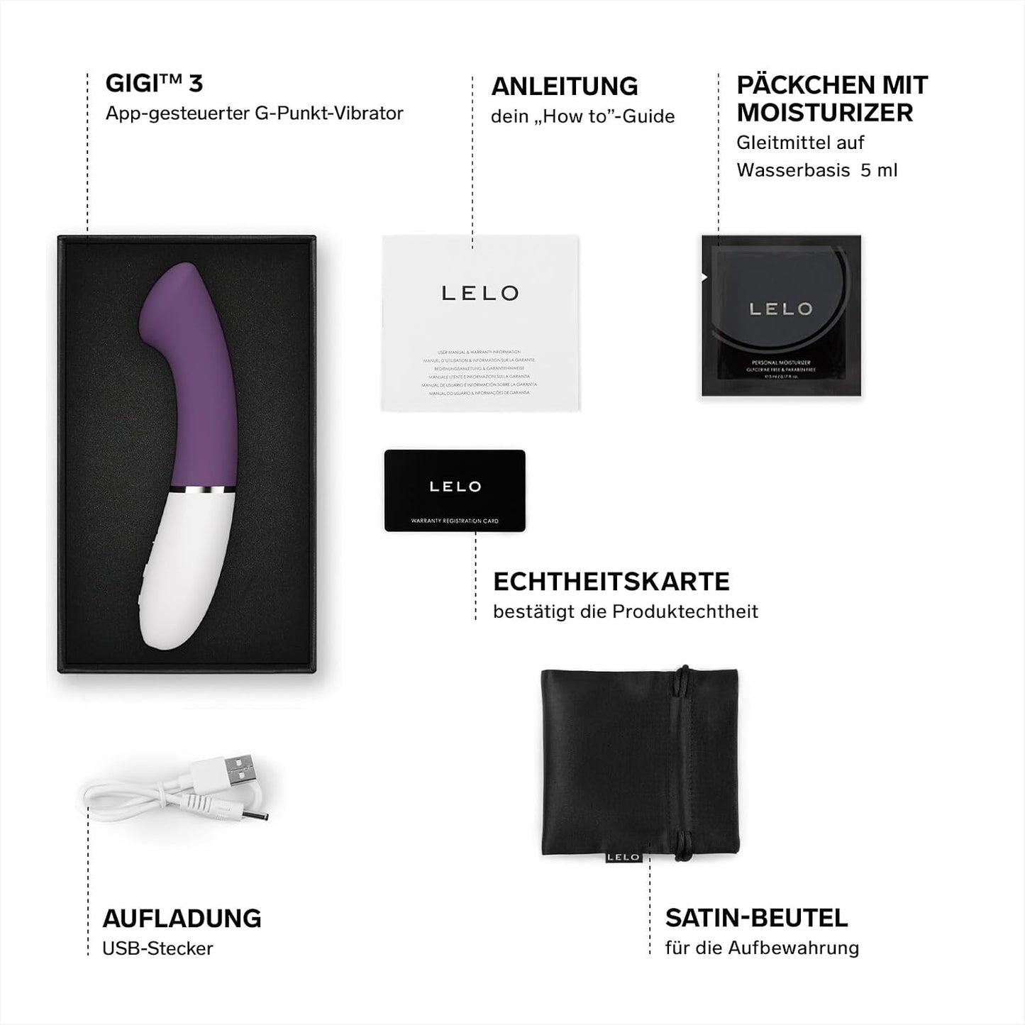GIGI 3 App-gesteuerter G-Punkt-Vibrator mit 8 Modi, Plum