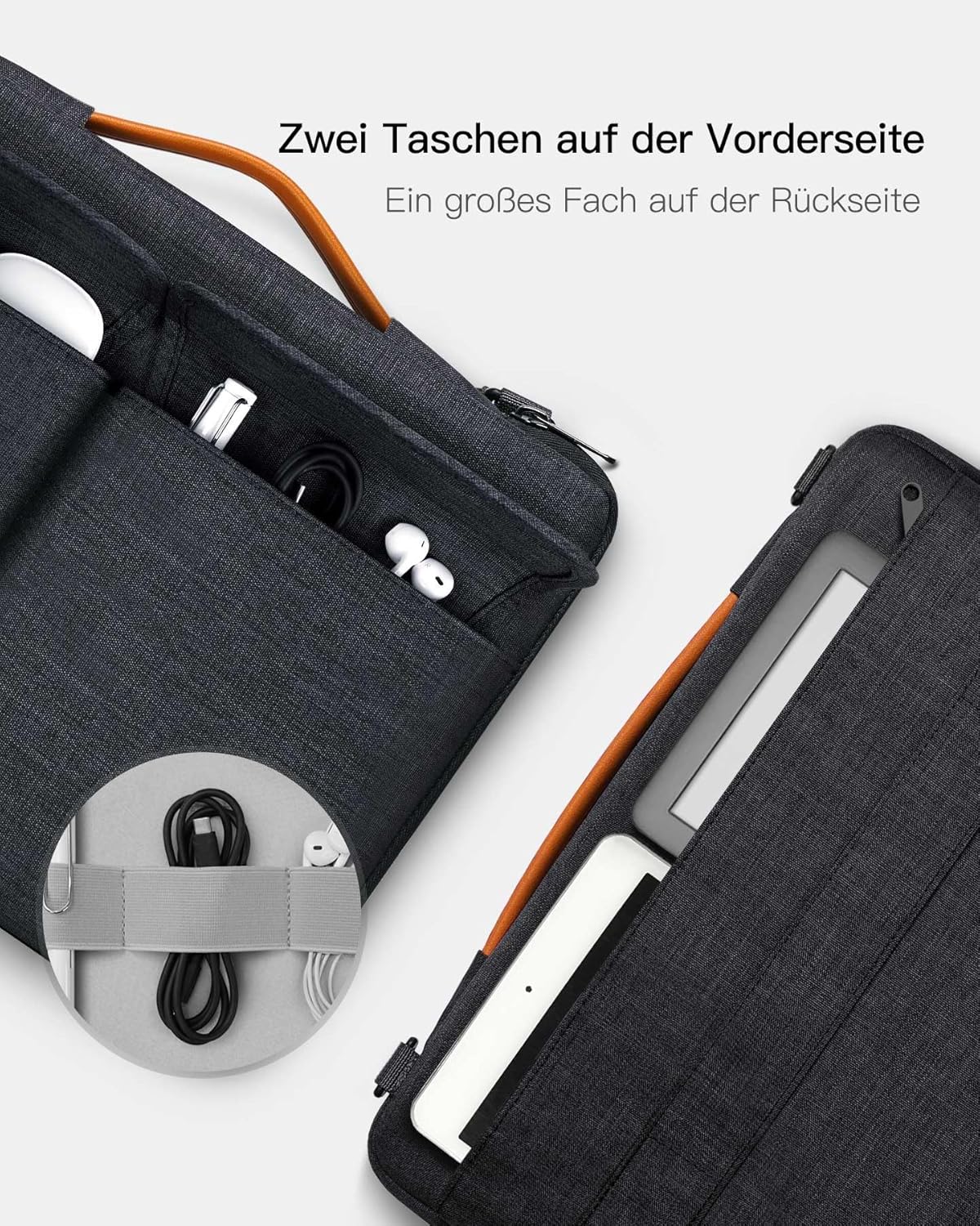 Laptoptasche mit Schultergurt, 13.3 Zoll