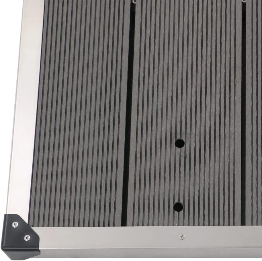 Bodenelement für Solardusche, 110 x 62 x 5 cm Grau