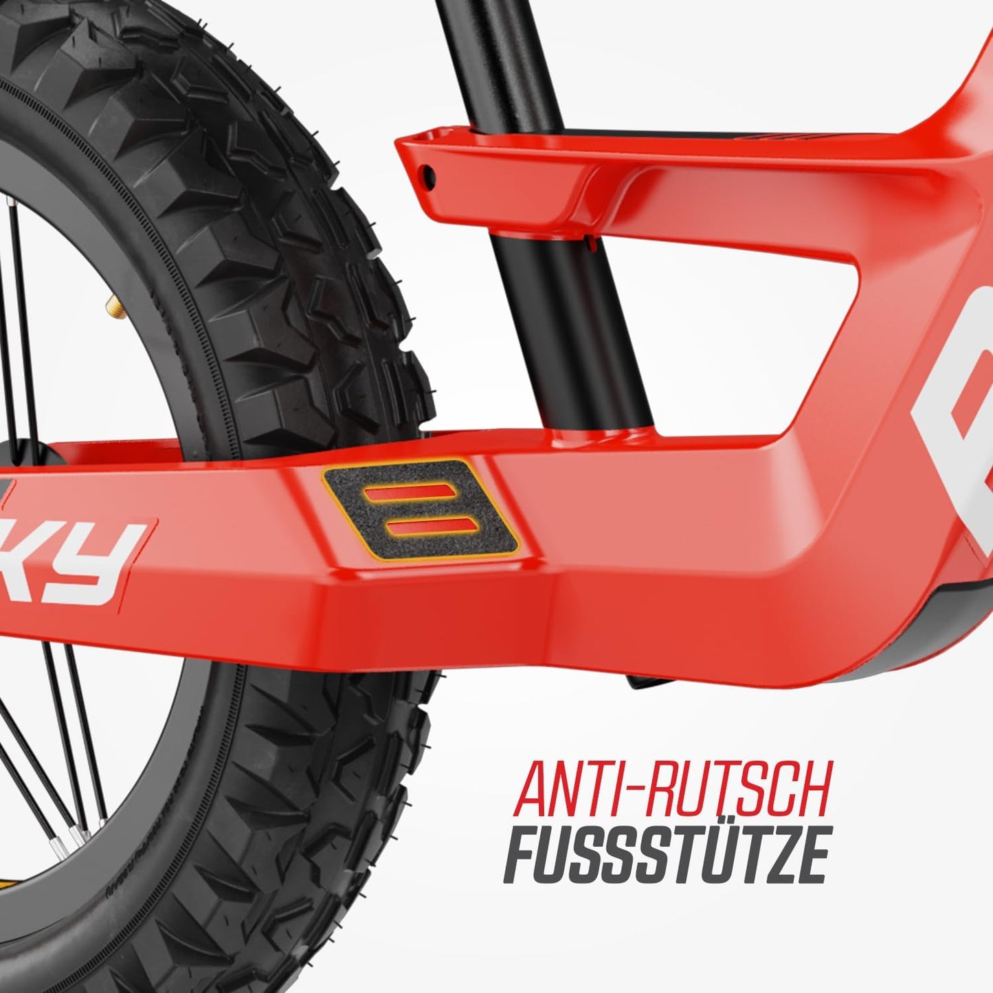 Laufrad Biky Cross, Rot