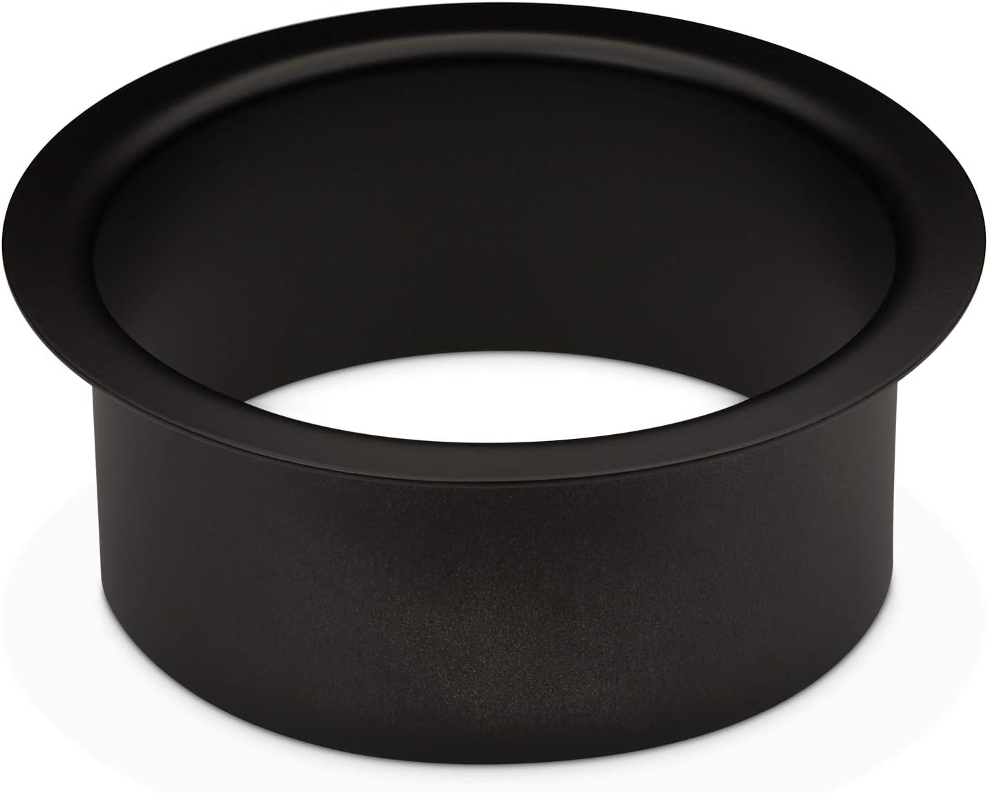 Einbau-Müll-Einwurfhülse, 180 x 70 mm (Bohrung 150 mm) ; Schwarz Matt