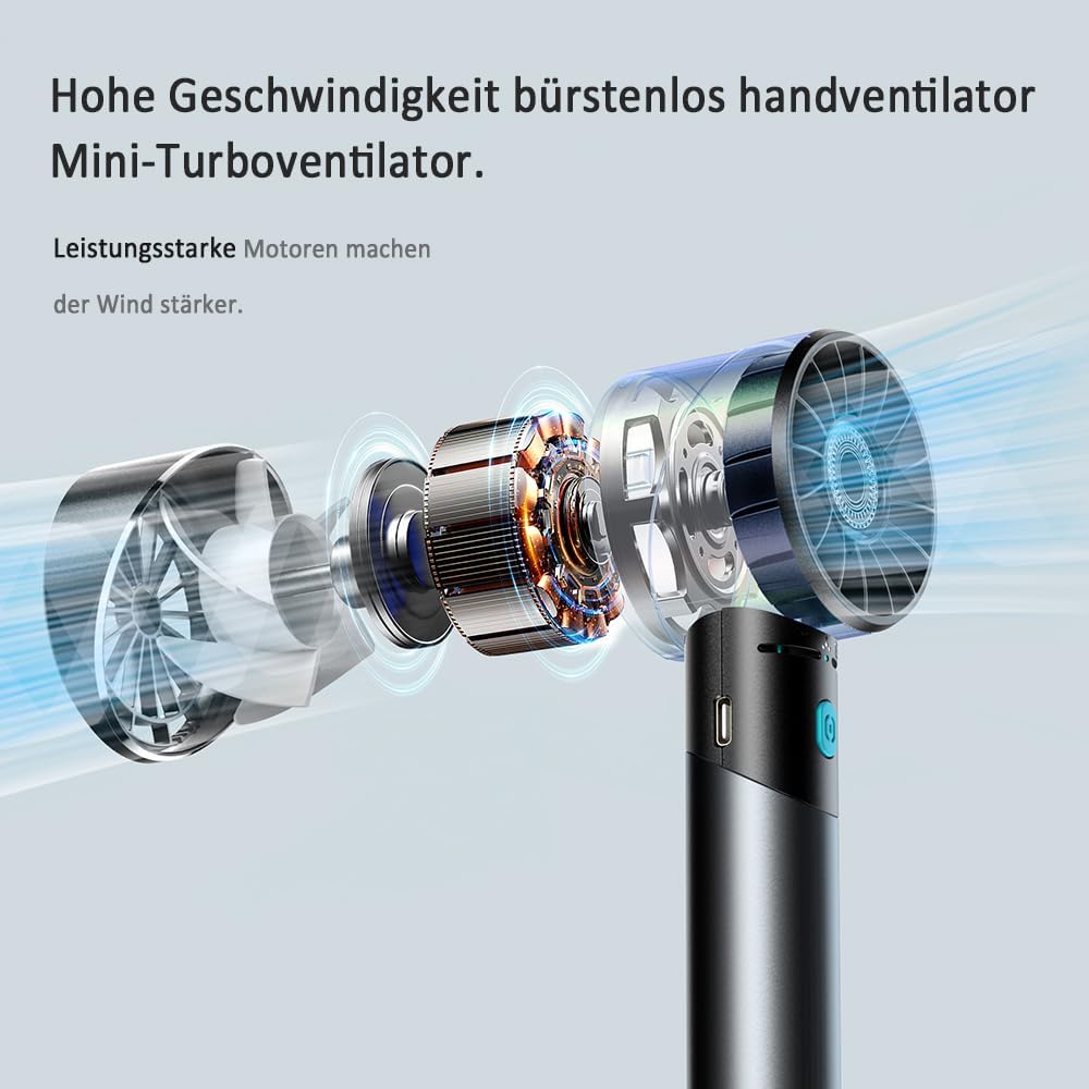 Mini-Handventilator, Schwarz