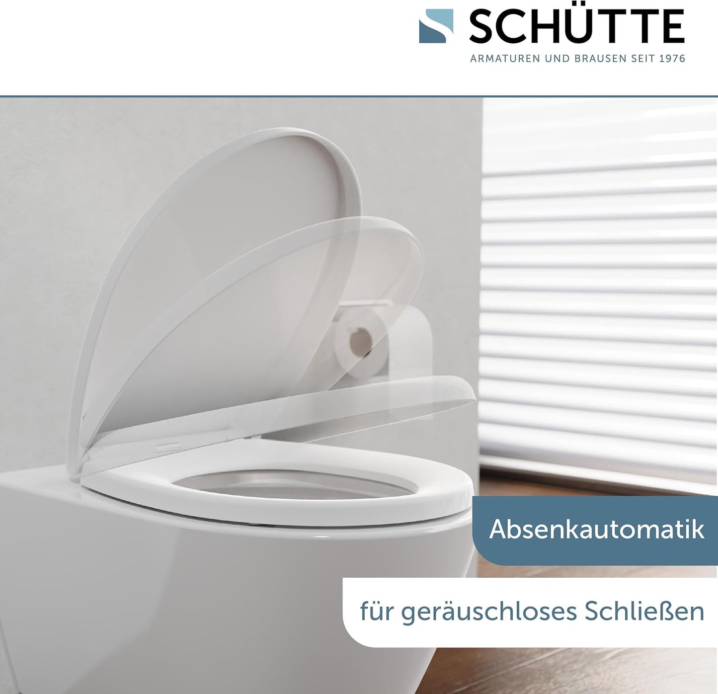 Wrap-Over WC-Sitz mit Absenkautomatik und Montageschablone, Wrap-Over